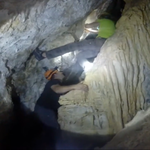 Caving Mallorca COVA DES MARMOLS Initiation level