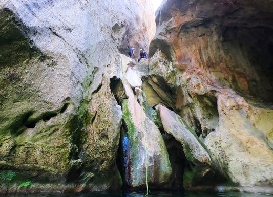 Canyoning  Mallorca MORTITX + BOAT Level initiation