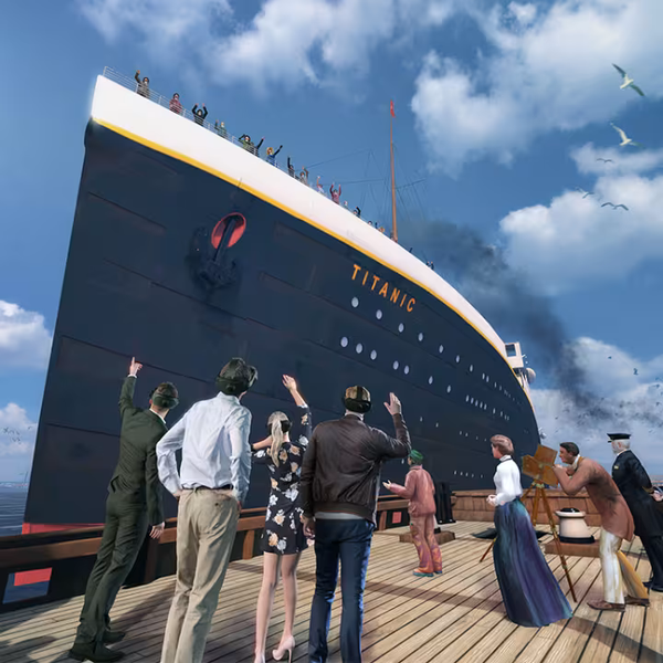 Virtual dive 3800 meters you will explore the wreck of the Titanic